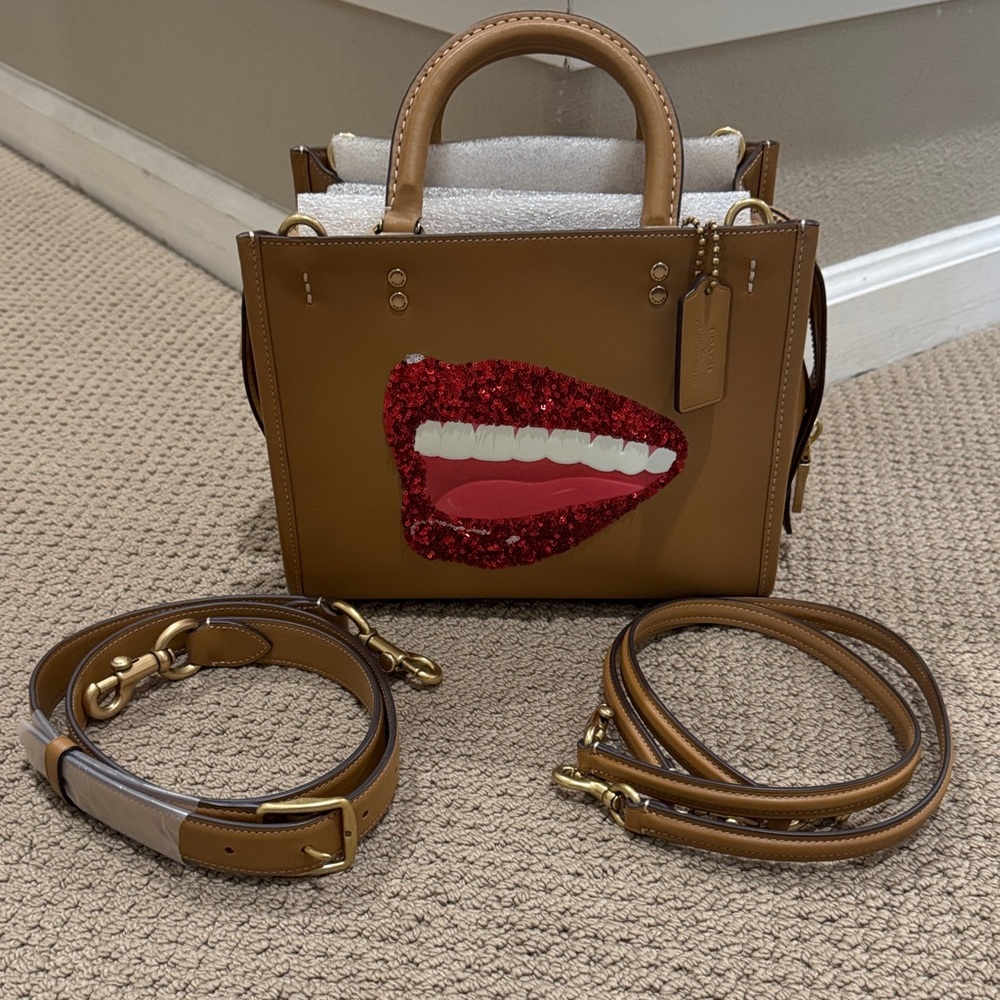 Coach X Tom Wesselmann Rogue Bag 25 in Light Camel